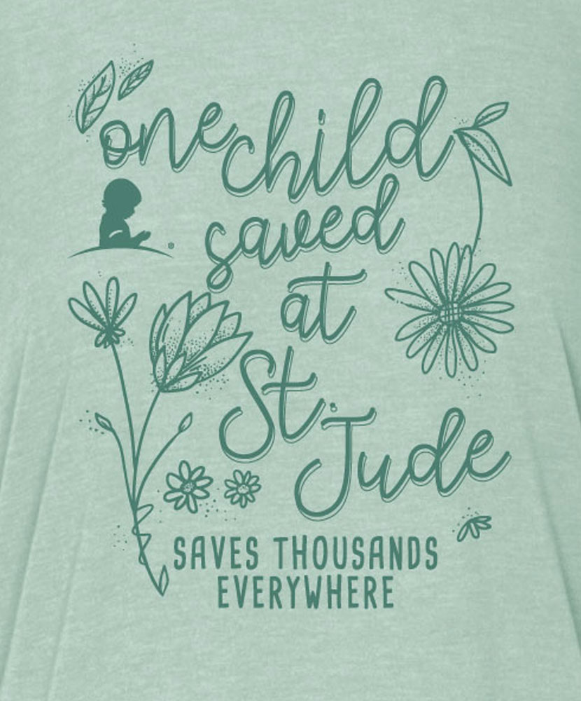 One Child Saved Relaxed Dolman Sleeve Tee